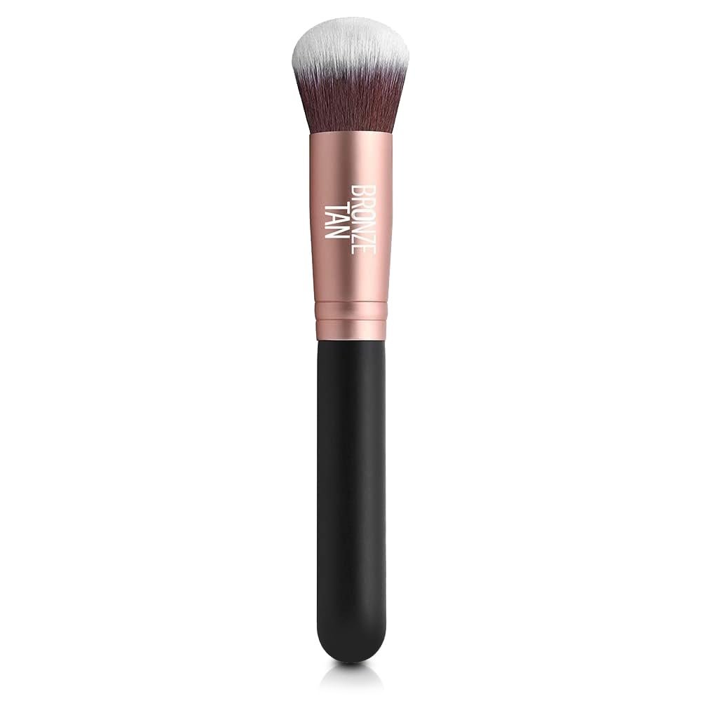 Bronze Tan Self Tanning Brush for Face & Kabuki Self Tanner Brush – Premium Sunless Tanner Applicator for Flawless, Streak-Free Glow - görsel 1