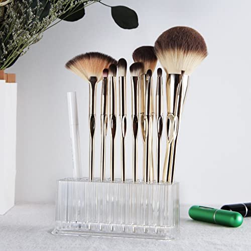 Clear Acrylic Makeup Eyeliner Lip Liner Holder Organizer – 26 Spaces by Miaowater - görsel 12