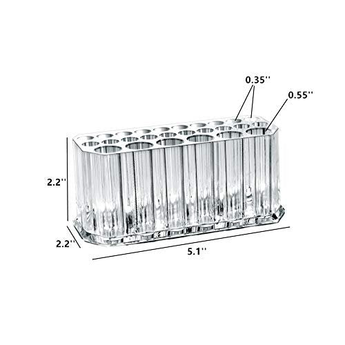 Clear Acrylic Makeup Eyeliner Lip Liner Holder Organizer – 26 Spaces by Miaowater - görsel 4