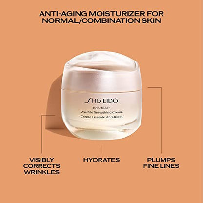 Shiseido Benefiance Wrinkle Smoothing Cream – Anti-Aging Moisturizer for Normal & Combination Skin, 1.7 oz Avelisse