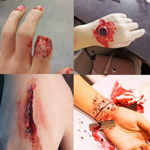 MEICOLY Scar Wax Kit with Spatula - 1.76 oz Light Fake Scar Modeling Wax for Realistic SFX Halloween Makeup & Cosplay - görsel 8