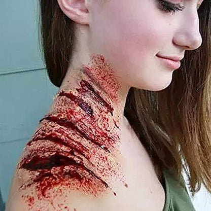 MEICOLY Scar Wax Kit with Spatula - 1.76 oz Light Fake Scar Modeling Wax for Realistic SFX Halloween Makeup & Cosplay