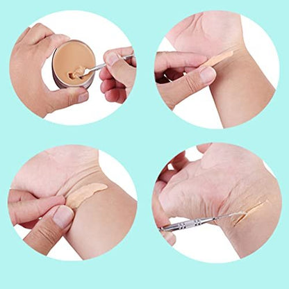 MEICOLY Scar Wax Kit with Spatula - 1.76 oz Light Fake Scar Modeling Wax for Realistic SFX Halloween Makeup & Cosplay