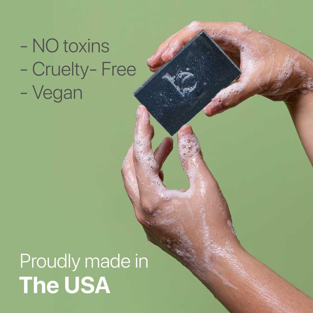 Beauty by Earth Peppermint Tea Tree Charcoal Facial Bar Soap - Natural & Organic Face Wash for Acne, Eczema, Psoriasis - Detoxifying Black Soap for Oily & Sensitive Skin (4 oz) Avelisse