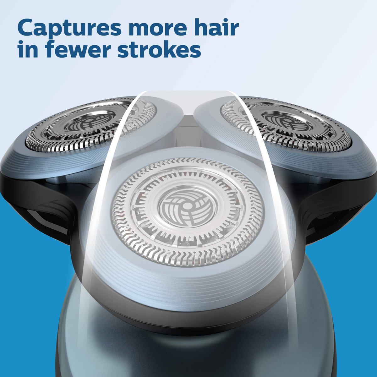 Philips Norelco Genuine SH60/72 Shaving Heads Replacement for Series 6000 - Silver Avelisse