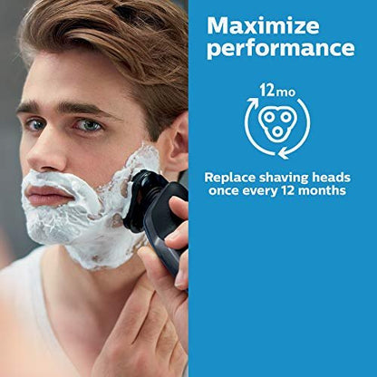 Philips Norelco Genuine SH60/72 Shaving Heads Replacement for Series 6000 - Silver Avelisse