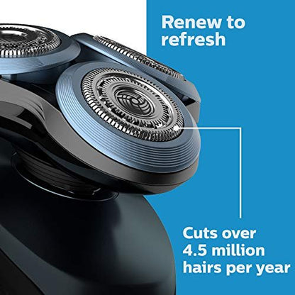 Philips Norelco Genuine SH60/72 Shaving Heads Replacement for Series 6000 - Silver Avelisse