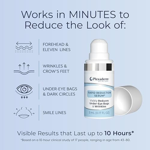 Plexaderm Rapid Reduction Eye Serum - Instantly Reduce Under-Eye Bags, Wrinkles & Dark Circles Avelisse