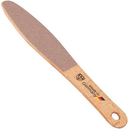 3 Swords Germany Premium Foot File – Natural Beech Wood, Dual-Sided for Smooth & Rough Callus Removal, Made in Germany Avelisse