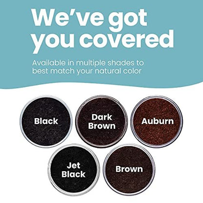 Hair Illusion Black Real Hair Fibers for Thinning Hair – 100% Natural Texture, Non-Synthetic – Bald Spot Cover Up for Women & Men – 38 Gram (Pack of 2) Avelisse