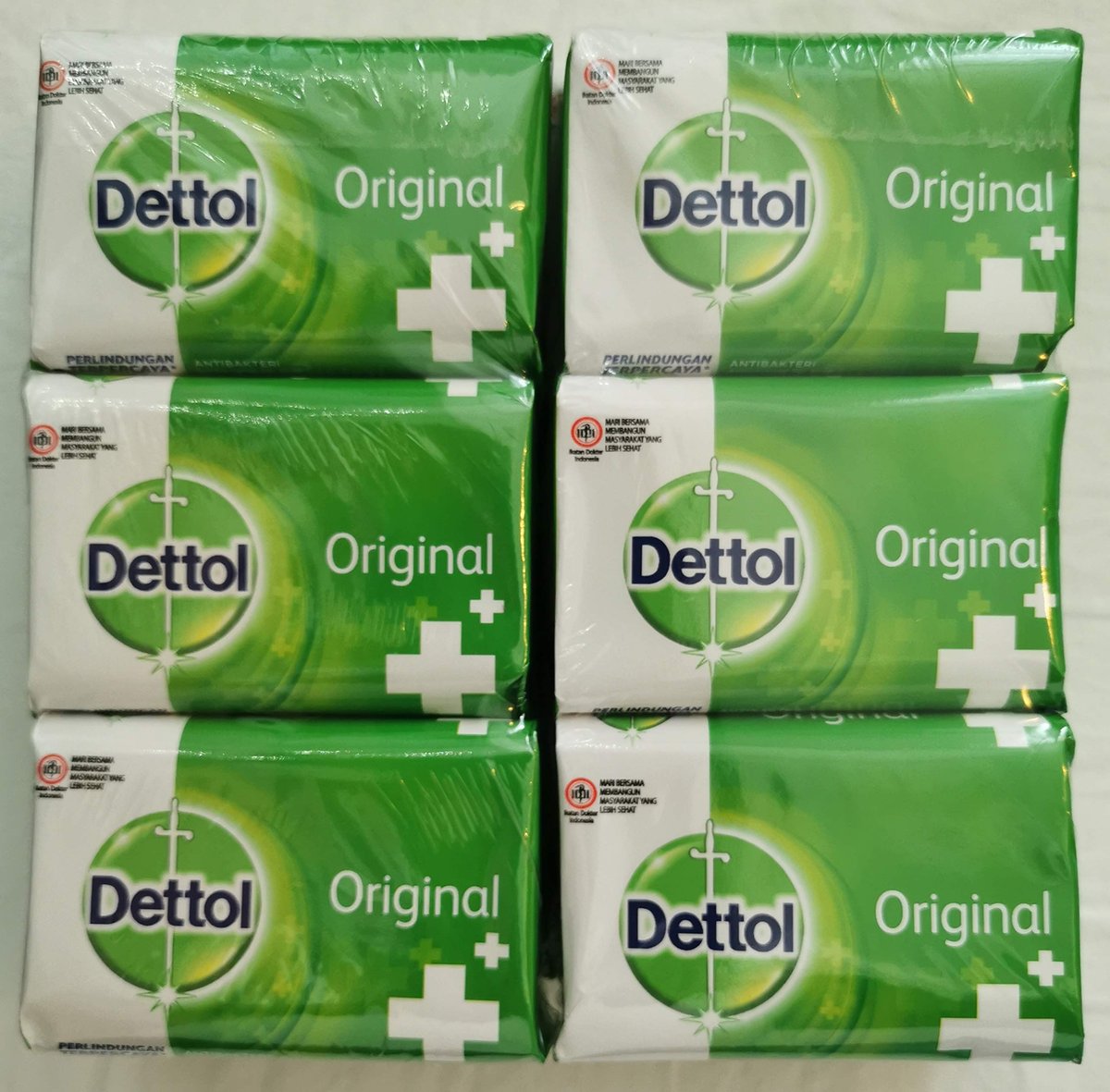 Dettol Original Antibacterial Soap Bar - 3.5 oz (Pack of 6) - Trusted Germ Protection for Daily Hand Washing - görsel 2