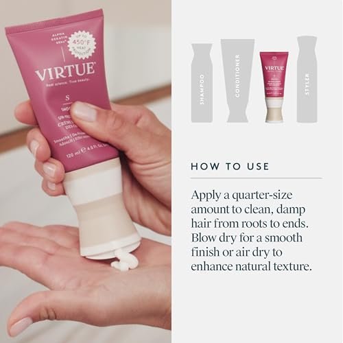 Virtue Un-Frizz Leave-In Hair Treatment for Curly Hair and Frizz Control, Sulfate Free, Color Safe, 2 Fl Oz - görsel 14