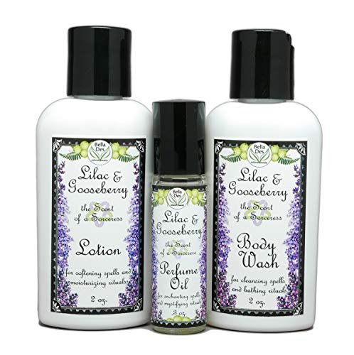 Lilac & Gooseberry Gift Set | Perfume with Travel Size Lotion and Body Wash | Yennefer Scent of a Sorceress by Bella Des Natural Beauty - görsel 8