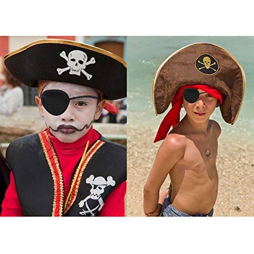 Oarkive Soft Black Eye Patch for Adults – Adjustable Pirate Eye Patch for Costume, Cosplay, Halloween - görsel 7