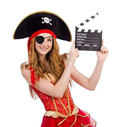 Oarkive Soft Black Eye Patch for Adults – Adjustable Pirate Eye Patch for Costume, Cosplay, Halloween