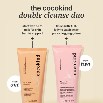 Cocokind Oil to Milk Face Wash – Gentle Oil Based Cleanser & Makeup Remover for All Skin Types
