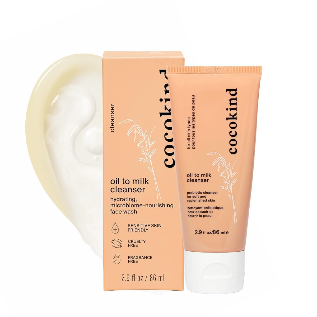 Cocokind Oil to Milk Face Wash – Gentle Oil Based Cleanser & Makeup Remover for All Skin Types - görsel 1