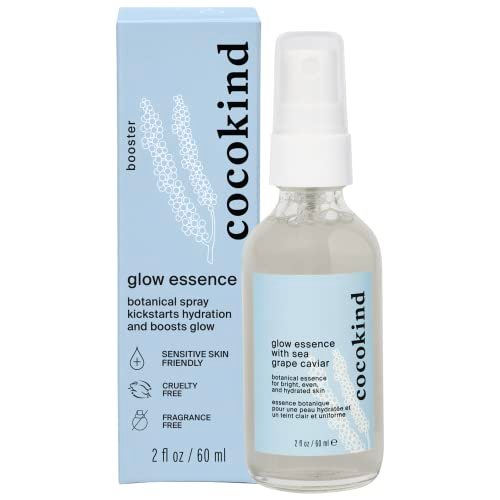 Cocokind Glow Essence with Sea Grape Caviar – Hydrating Face Mist & Primer, Moisturizer with Sea Buckthorn & Vitamin E Avelisse