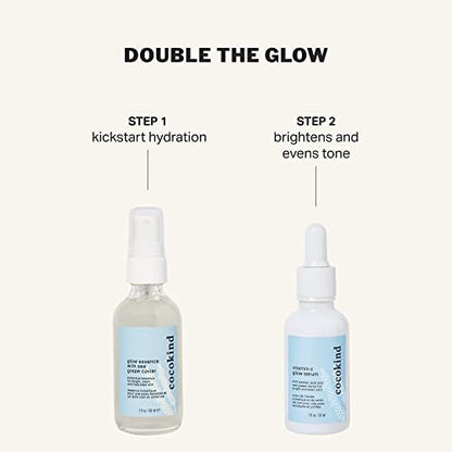 Cocokind Glow Essence with Sea Grape Caviar – Hydrating Face Mist & Primer, Moisturizer with Sea Buckthorn & Vitamin E Avelisse