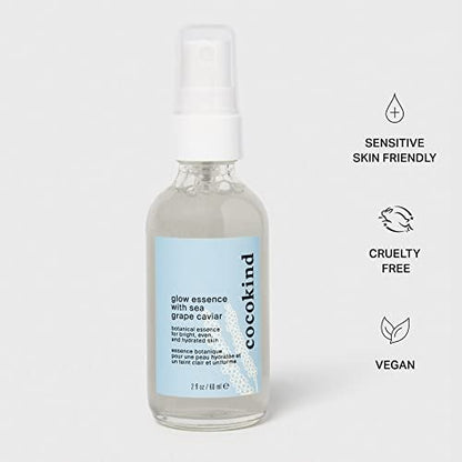 Cocokind Glow Essence with Sea Grape Caviar – Hydrating Face Mist & Primer, Moisturizer with Sea Buckthorn & Vitamin E Avelisse