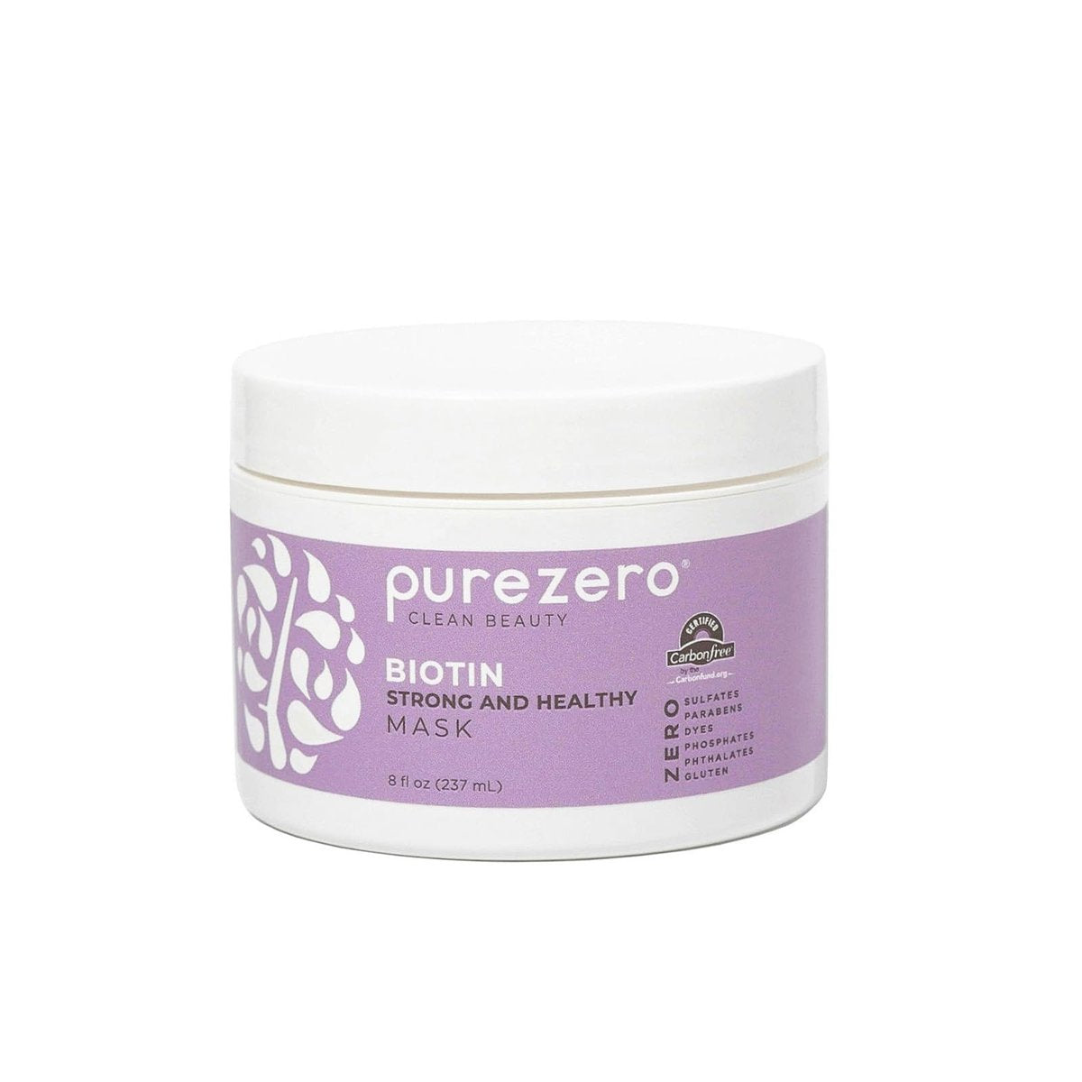 PureZero Biotin Strengthening Hair Mask 8 oz – Nourishing, Moisturizing, & Repairing for Stronger, Healthier Hair - görsel 1