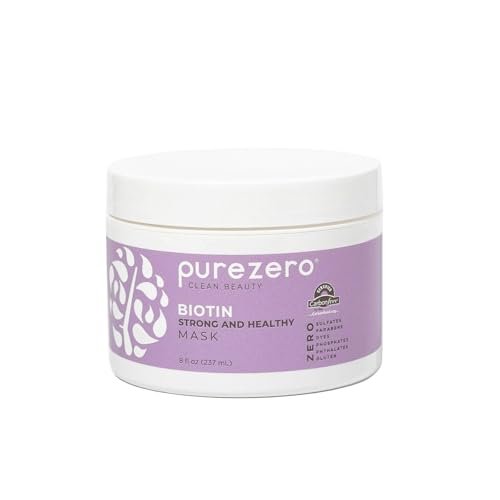 PureZero Biotin Strengthening Hair Mask 8 oz – Nourishing, Moisturizing, & Repairing for Stronger, Healthier Hair - görsel 2