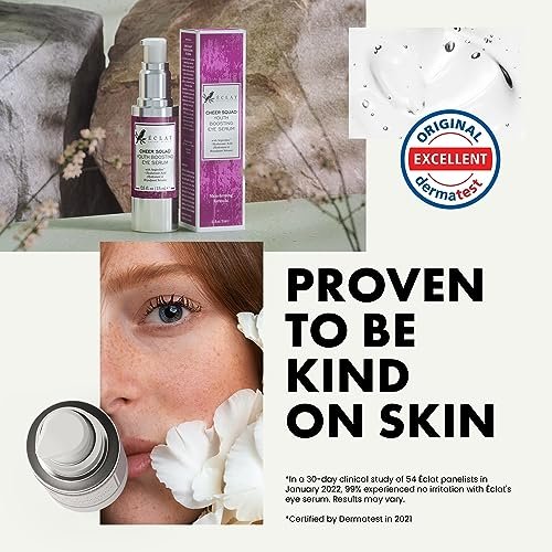 Eclat Skincare Eye Serum with Hyaluronic Acid – Hydrating Formula for Wrinkles, Fine Lines, Crow’s Feet & Eye Bags – Lightweight Serum for Dark Circles and Puffiness – Firming & Brightening 0.5 fl oz - görsel 10
