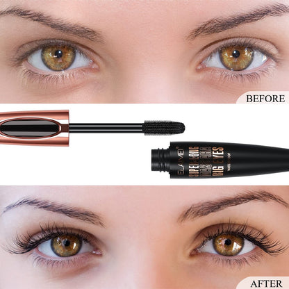 2-Pack SKINOSM 4D Silk Fiber Lash Mascara – Natural Waterproof Volume & Length for Sensitive Eyes