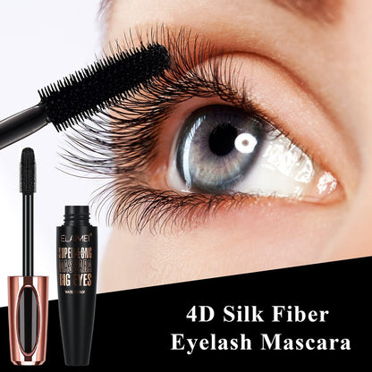 2-Pack SKINOSM 4D Silk Fiber Lash Mascara – Natural Waterproof Volume & Length for Sensitive Eyes