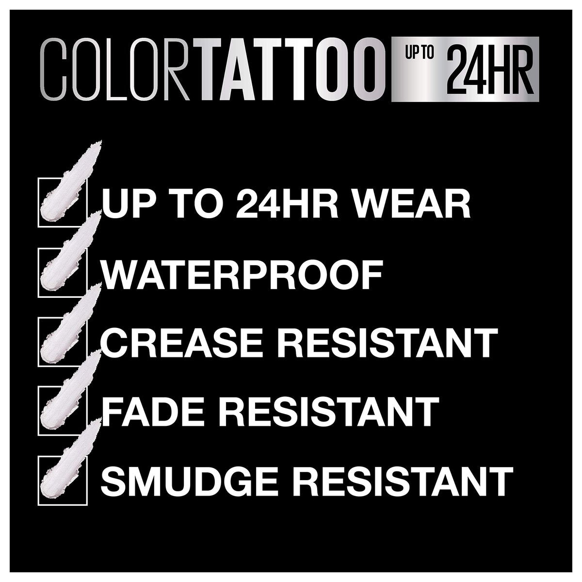 Maybelline Color Tattoo Waterproof Cream Eyeshadow - Socialite - Fade & Crease Resistant, Blendable, 0.14 oz - görsel 9