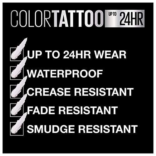 Maybelline Color Tattoo Waterproof Cream Eyeshadow - Socialite - Fade & Crease Resistant, Blendable, 0.14 oz - görsel 10