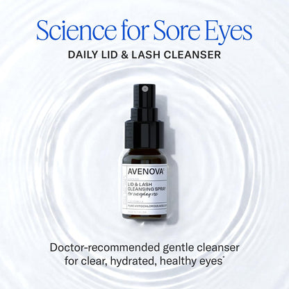 Avenova Eyelid and Eyelash Cleanser Spray - 20ml - Gentle Hypochlorous Acid for Eye Irritation Relief Avelisse