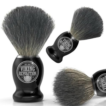 Viking Revolution Badger Hair Shaving Brush – Premium Wet Shaving Brush for Men