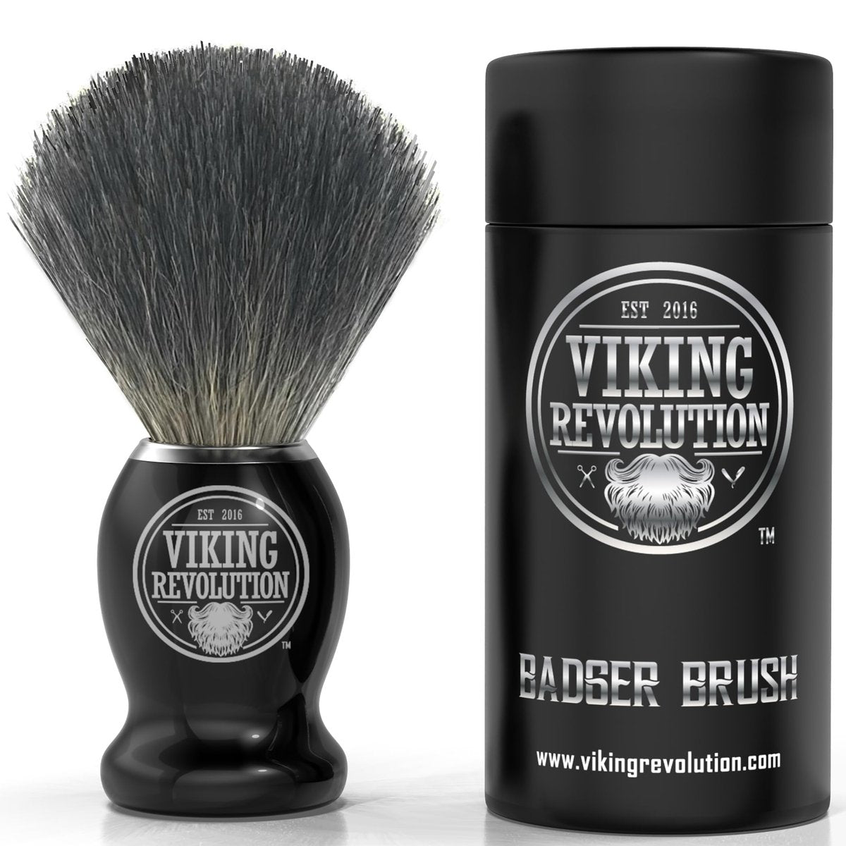 Viking Revolution Badger Hair Shaving Brush – Premium Wet Shaving Brush for Men - görsel 1