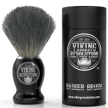 Viking Revolution Badger Hair Shaving Brush – Premium Wet Shaving Brush for Men