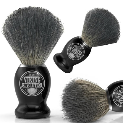 Viking Revolution Badger Hair Shaving Brush – Premium Wet Shaving Brush for Men
