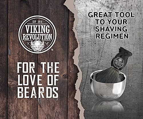 Viking Revolution Stainless Steel Shaving Soap Bowl - Double Layer Unbreakable Shaving Mug for Wet Shave (3.2" x 2.2") - görsel 4