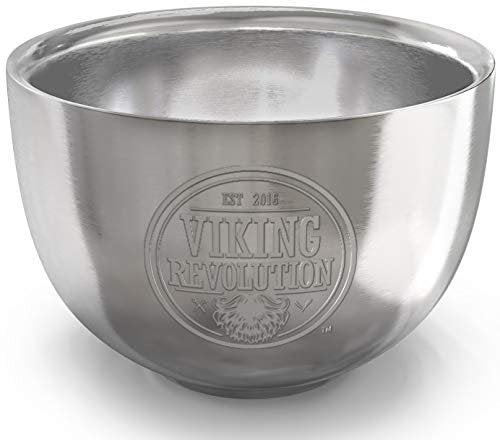 Viking Revolution Stainless Steel Shaving Soap Bowl - Double Layer Unbreakable Shaving Mug for Wet Shave (3.2" x 2.2") - görsel 8