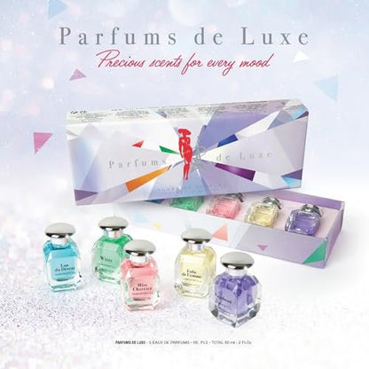 Charrier Parfums Collection de Luxe - 5 Eaux de Parfum Gift Set - 60 ml - Made in Provence, France
