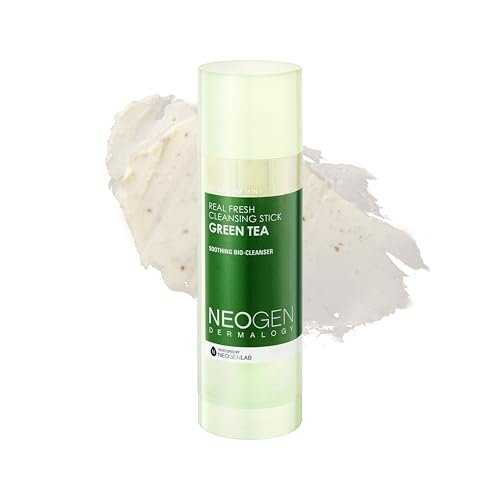 NEOGEN DERMALOGY Real Fresh Cleansing Stick Green Tea - Hydrating Makeup Remover & Blackhead Remover, Travel Size, 2.82 oz Avelisse