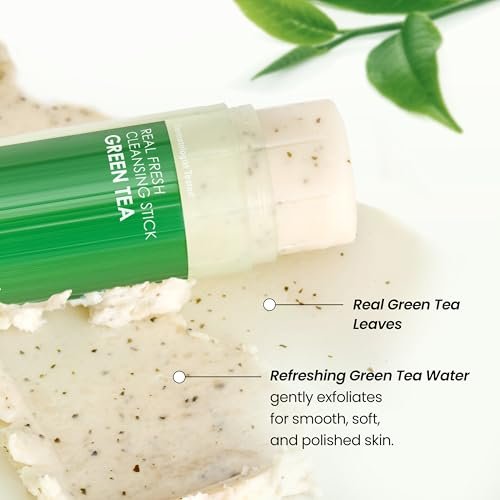 NEOGEN DERMALOGY Real Fresh Cleansing Stick Green Tea - Hydrating Makeup Remover & Blackhead Remover, Travel Size, 2.82 oz Avelisse