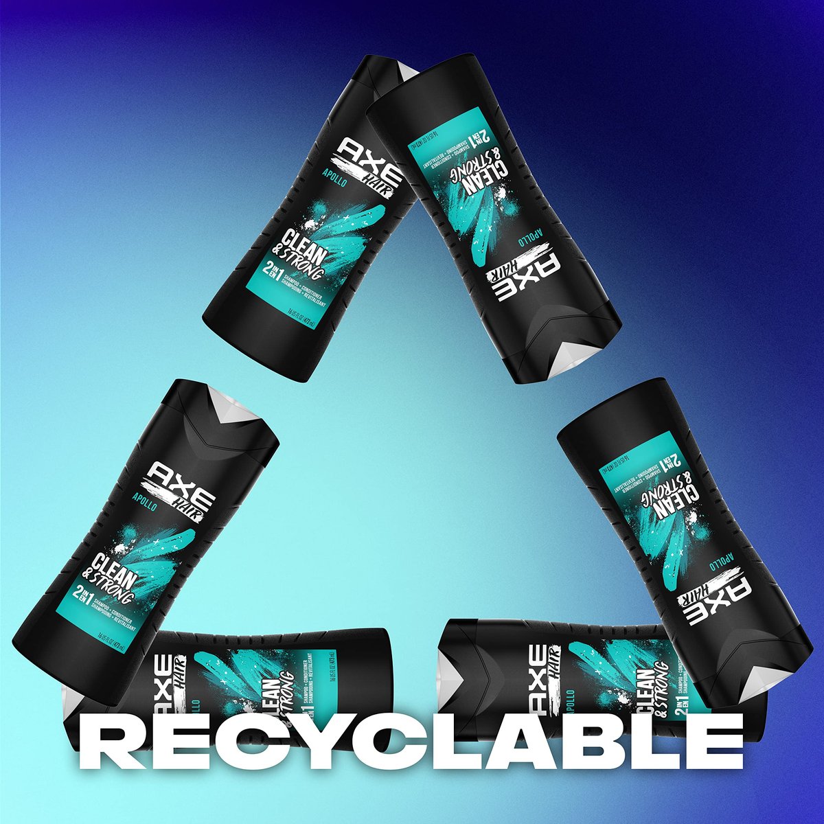 AXE Apollo 2 in 1 Shampoo and Conditioner, 16 oz - görsel 11