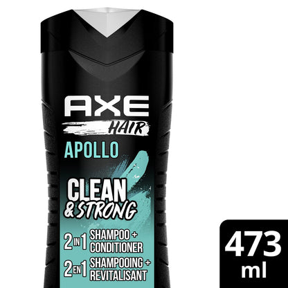 AXE Apollo 2 in 1 Shampoo and Conditioner, 16 oz