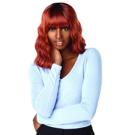 Sensationnel Synthetic Dashly Wig - UNIT 3 (1B Off Black) | Heat Resistant Fiber Wig
