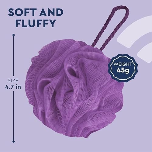 8-Pack Mesh Loofah Sponges for Kids - Colorful Reusable Shower Sponges by BIMIGET - görsel 8