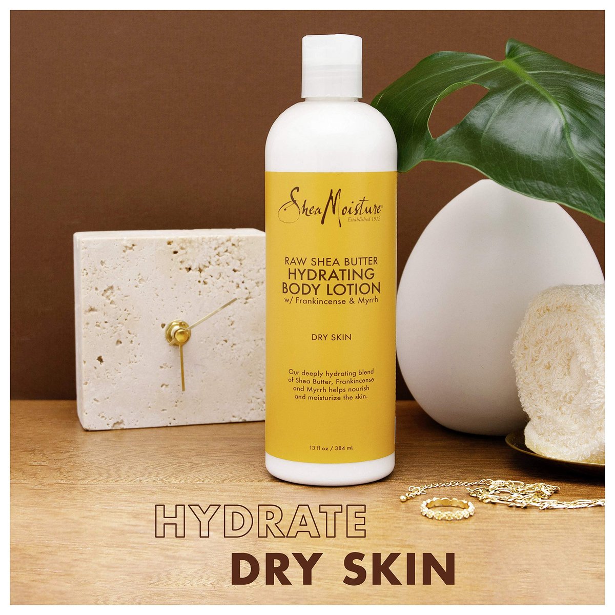 SheaMoisture Hydrating Body Lotion for Dry Skin - Raw Shea Butter, Paraben Free, 13 oz - görsel 3