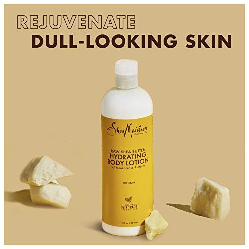 SheaMoisture Hydrating Body Lotion for Dry Skin - Raw Shea Butter, Paraben Free, 13 oz - görsel 8