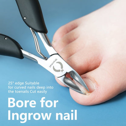 Professional Toenail Clipper for Ingrown & Thick Nails – Stainless Steel, Seniors & Diabetics