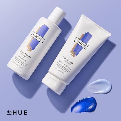 dpHUE Cool Blonde Conditioner - Purple Pigments Neutralize Brass, 6.5 oz - Color Safe, Sulfate Free, Leaping Bunny Certified - görsel 12