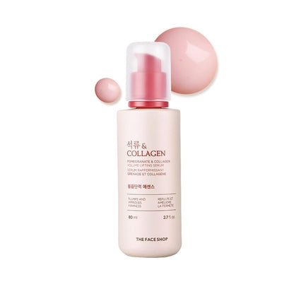 The Face Shop Pomegranate & Collagen Volume Lifting Serum – Firming & Hydrating Face Serum for Supple, Youthful Skin Avelisse